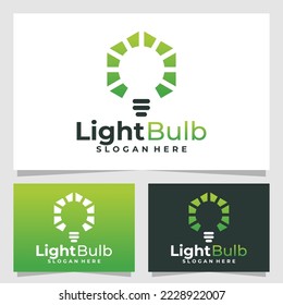 light bulb logo vector design template