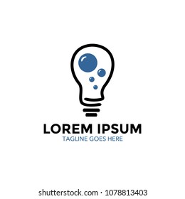 Light bulb logo. vector illustration. icon