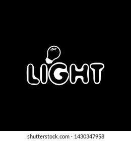 Light Bulb logo.bulb with text light