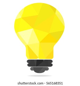 Light bulb ,low poly
