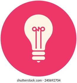 Light Bulb, modern flat icon