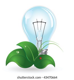 Light bulb and nature