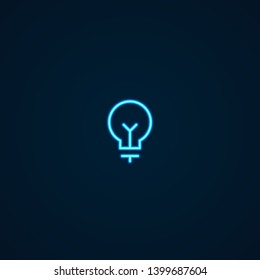 Light bulb | Neon Style Icon