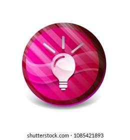 Glühbirne, neue Idee Konzept-Web-Schaltfläche, Vektorgrafik