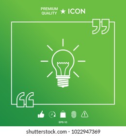 Light bulb - new ideas