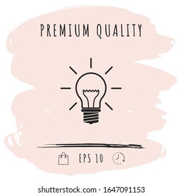 Bombilla - nuevas ideas. Elementos gráficos para el diseño