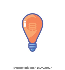 light bulb off in white background vector illustration design