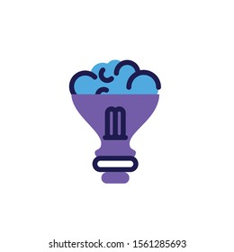 light bulb off in white background vector illustration design