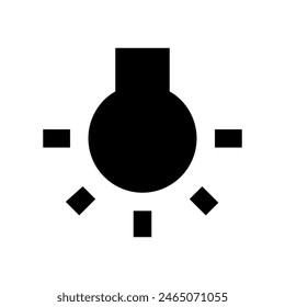 Light bulb on icon vector design in eps 10