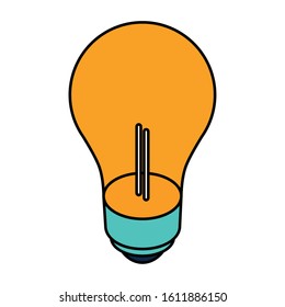 light bulb on white background vector illustration design