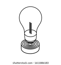 light bulb on white background vector illustration design