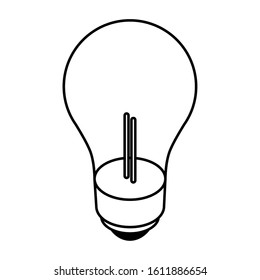 light bulb on white background vector illustration design