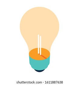 light bulb on white background vector illustration design