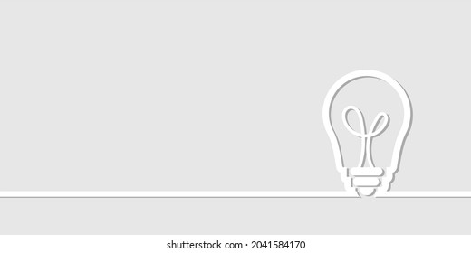 Light bulb on a white background. for your design. Creativity and Innovation. vector illustration
