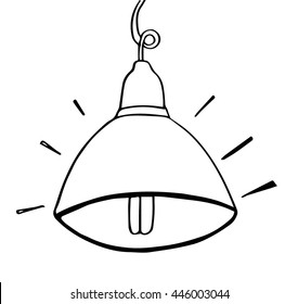light bulb on white background