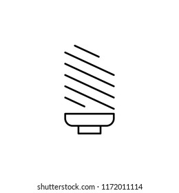 Light bulb outline icon. Element of ecology icon for mobile concept and web apps. Thin line Light bulb can be used for web and mobile