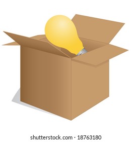 Light bulb in the packaging