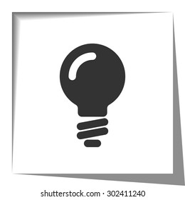 light bulb paper cut out