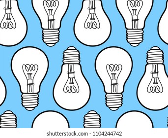 Light Bulb pattern vector illustration