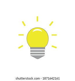 Light bulb picture, idea vector