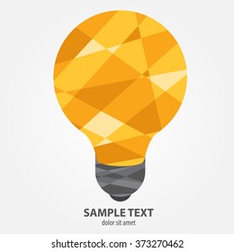 Light bulb in the polygonal style.