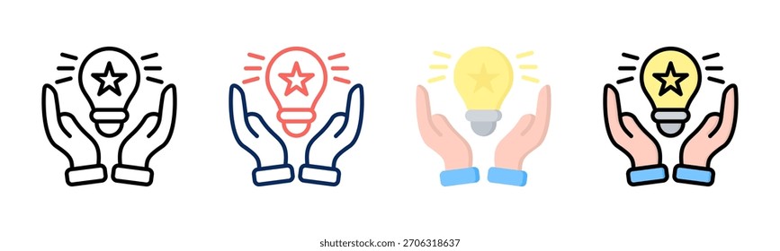 Conjunto de iconos de Pop de bombillas de luz colección de estilo múltiple