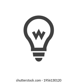 Light bulb power saving graphics design for business and company.