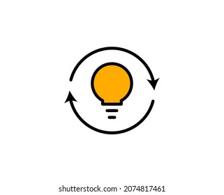 Icono de línea premium de la bombilla de luz. Pictograma sencillo de alta calidad. Iconos modernos de estilo de contorno. Ilustración vectorial de trazo sobre un fondo blanco. 