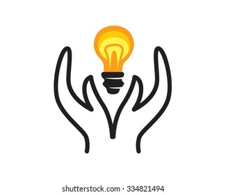 Light Bulb Presenting Idea