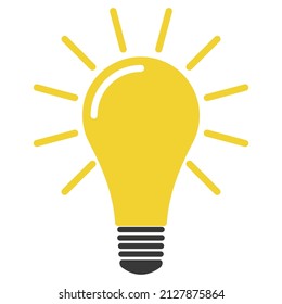 Light bulb radiating ideas creative analytical thinking for information processing light ideas