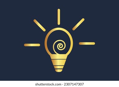 a light bulb with rays shining from it, presented in a cartoon-style design. The design adopts a flat style and incorporates hand-drawn elements, resembling doodles. The light bulb symbolizes creativi