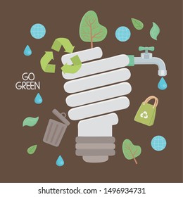 Light bulb and save energy design