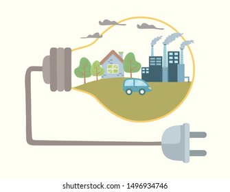 Light bulb and save energy design