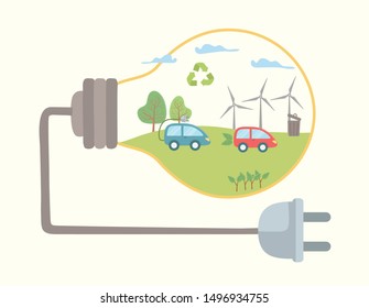 Light bulb and save energy design