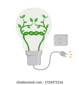 Salvando el concepto de energía. Vamos verde. Cuando desenchufes, puedes salvar el mundo y la energía.