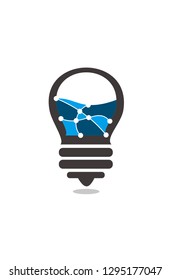 a light bulb with science sense