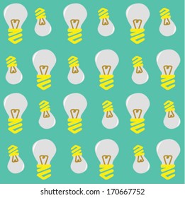 Light bulb seamless background