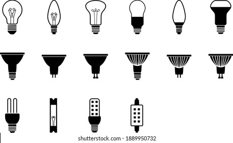 bombilla con filamento y LED