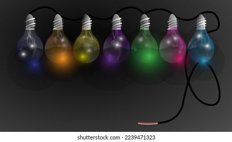 light bulb shine navigate for success  creative business thinking,set icon,modern Idea concept vector