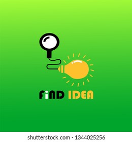 The light bulb is shining. Energy symbols and ideas for company logos and promotion of your business