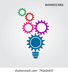 light bulb sign business or industrial symbol