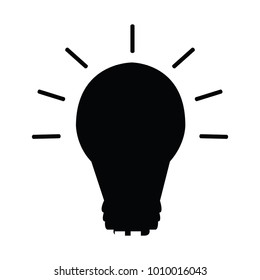 Light bulb silhouette