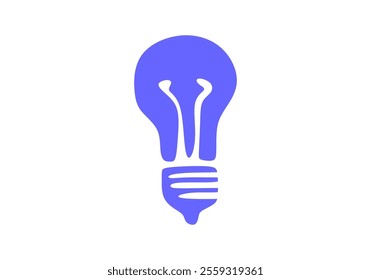 Light bulb silhouette representing an idea, vector illustration.

