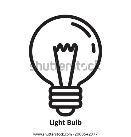 Light Bulb. simple icon design, best used for banner, flayer, or web application. Editable stroke with EPS 10 file format