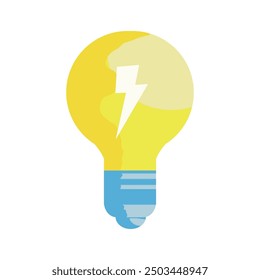 Bombilla - Ilustración vectorial simple