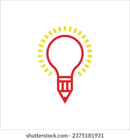 Light bulb sketch with concept of idea.