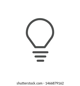 Light Bulb social media icon isolated on white background. Idea symbol modern, simple, vector, icon for website design, mobile app, ui. Vector Illustration