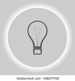 Light bulb stock vector icon illustration design