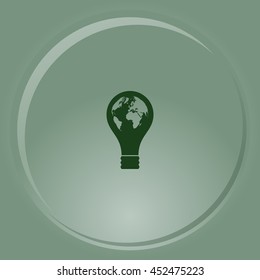 Light bulb stock vector icon illustration design