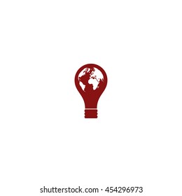 Light bulb stock vector icon illustration design